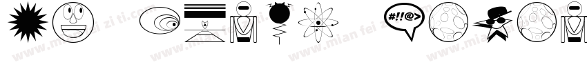 SF Outer Limits DistUpright字体转换